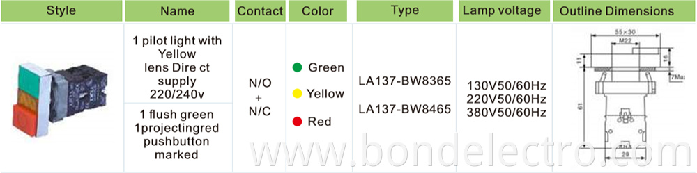 XB2-BW8365 Кнопочный переключатель с двойной головкой